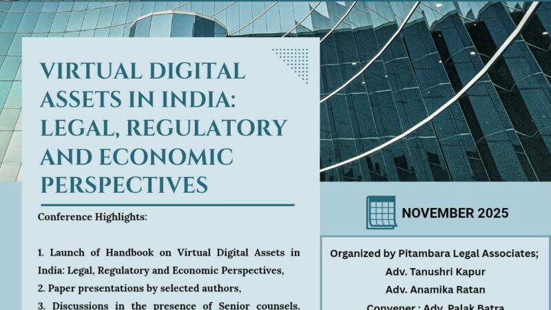 Virtual Digital Asset Conference 2025 – headed by Pitambara  Legal Associate team